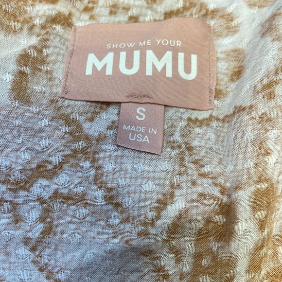 Show Me Your Mumu snake print mini dress size S New - Picture 5 of 5